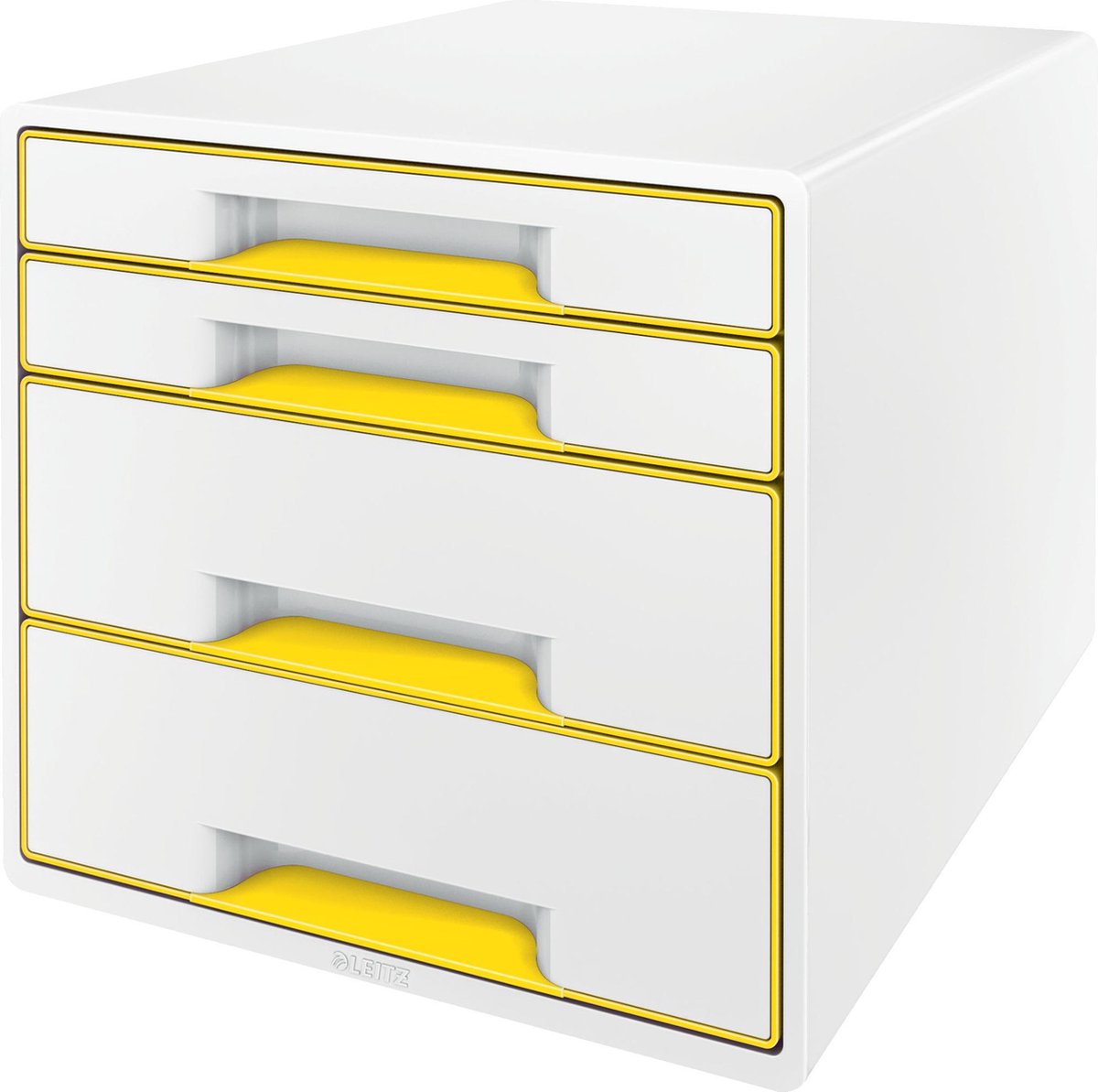 Leitz Skuffekabinet Desk Cube WOW 4-skuffer Gul