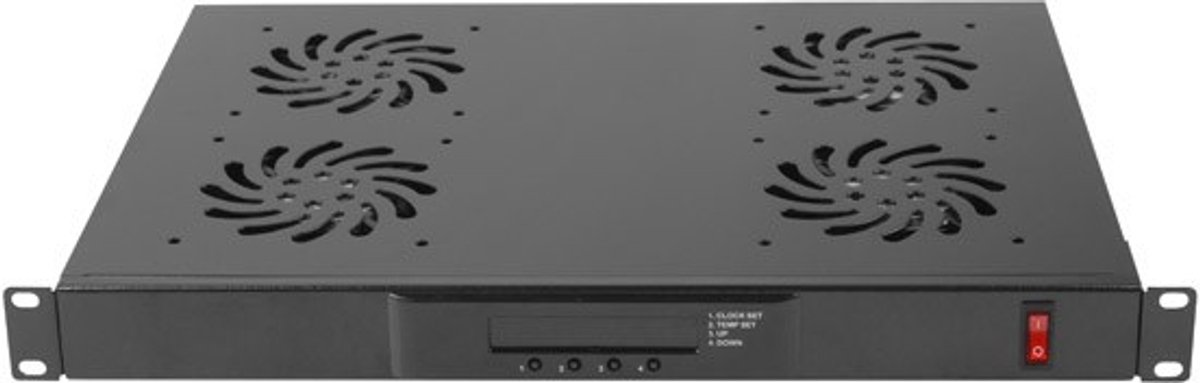 Lanberg AK-1503-B - 1U - Ventilation Fan Unit