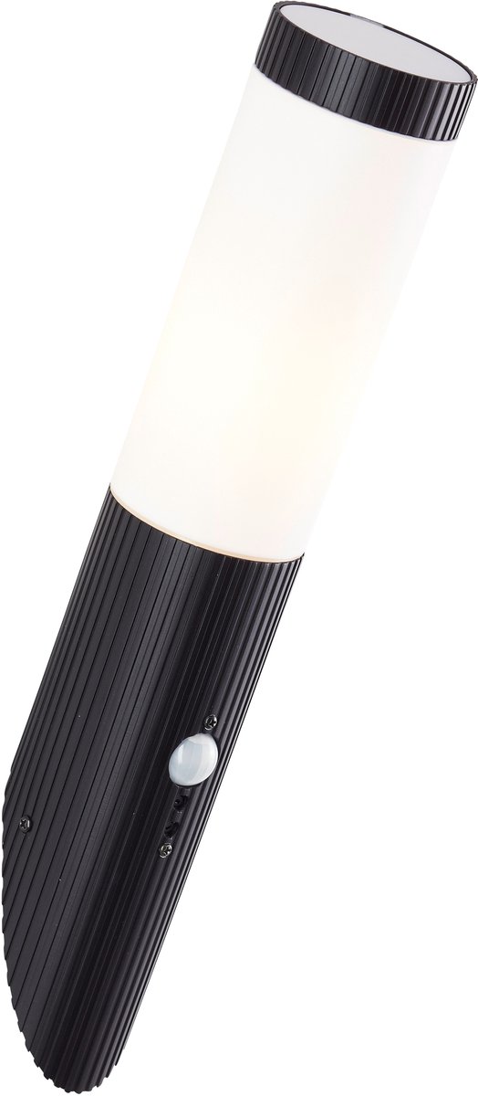 Brilliant Außenwandleuchte 40930/06 LED-utomhusväggbelysning med rörelsedetektor LED E27 20 W Svart