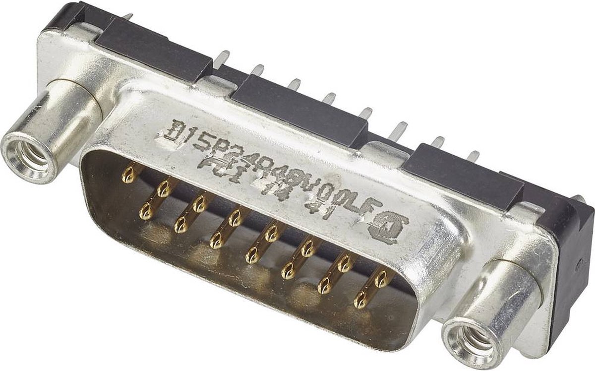 FCI D-SUB D37S24A4GV00LF D-Sub honkontakt 180 ° Antal poler: 37 Krets 1 st