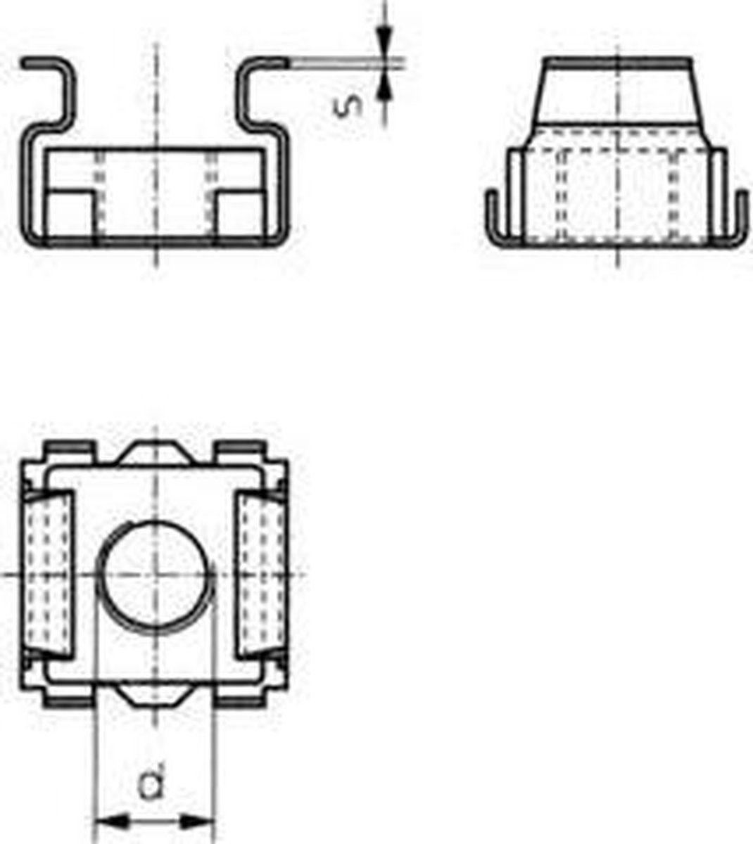 TOOLCRAFT 521847 Korgmuttrar M6 Stål 10 st