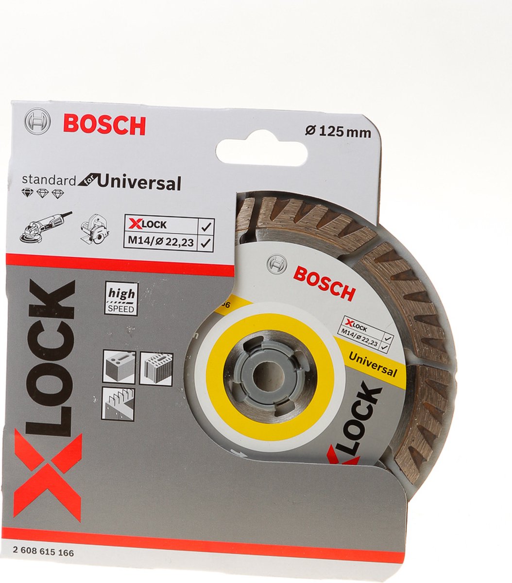 Bosch X-LOCK Standard for Universal, 125 x 22,23 x 2 x 10