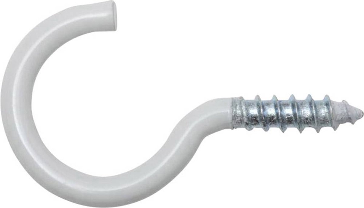 SWG 23965580 Klädstreck Hook 4 x 50/20 50 mm Stål med vit beläggning 4 st