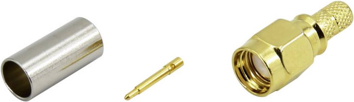 Conrad Components 1493153 SMA-kontaktdon Kontakt hane rak 50 Ω 1 st