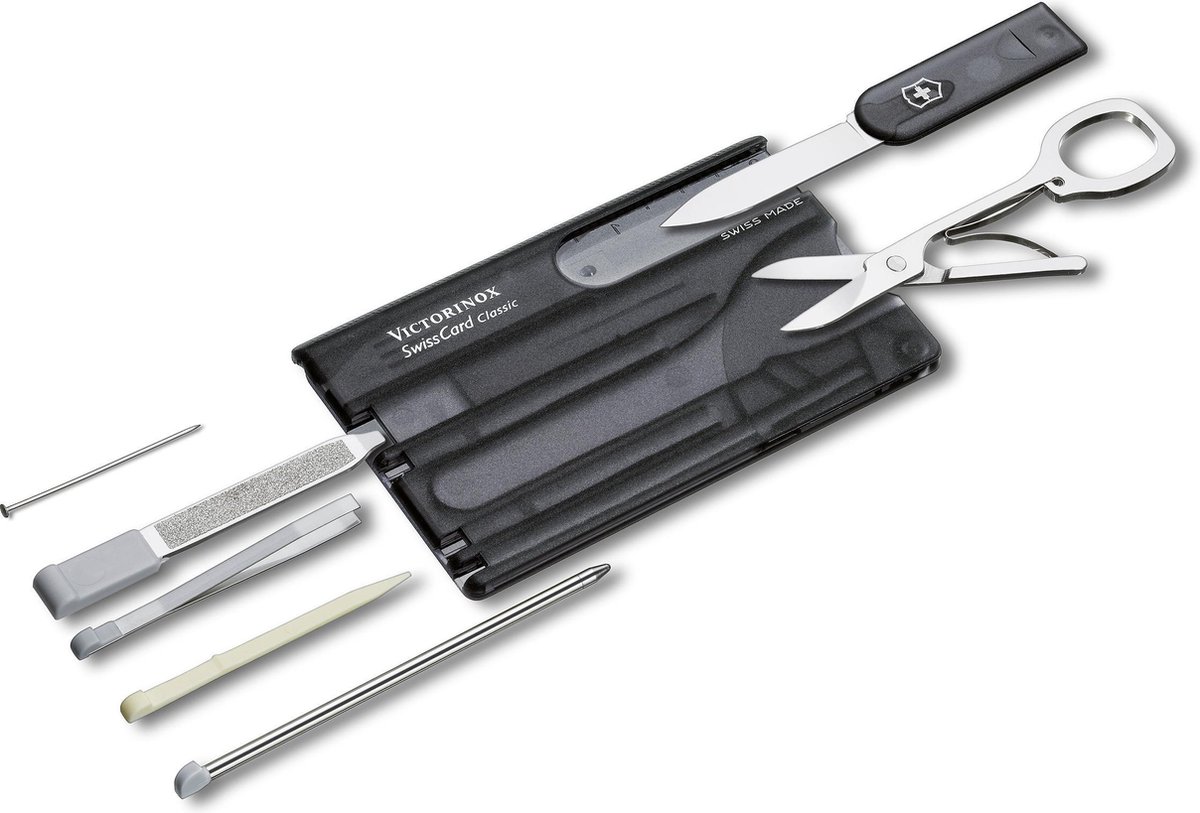 Victorinox SwissCard 0.7133.T3 Fickverktygs-set Antal verktyg 10 Grå