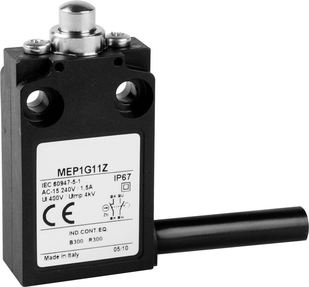 Panasonic MEP1G11Z MEP1G11Z Gränslägesbrytare 24 V 5 A Kolv IP67 1 st