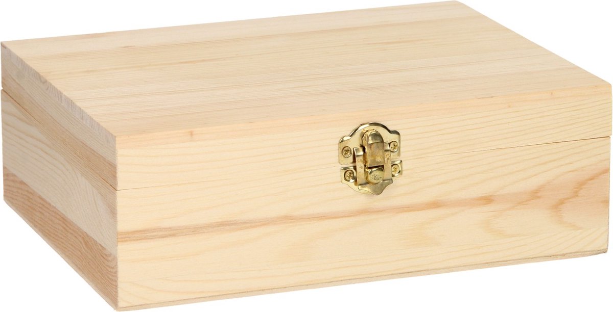 Playwood - Decorate your own Wooden Tea Chest 6 compartments