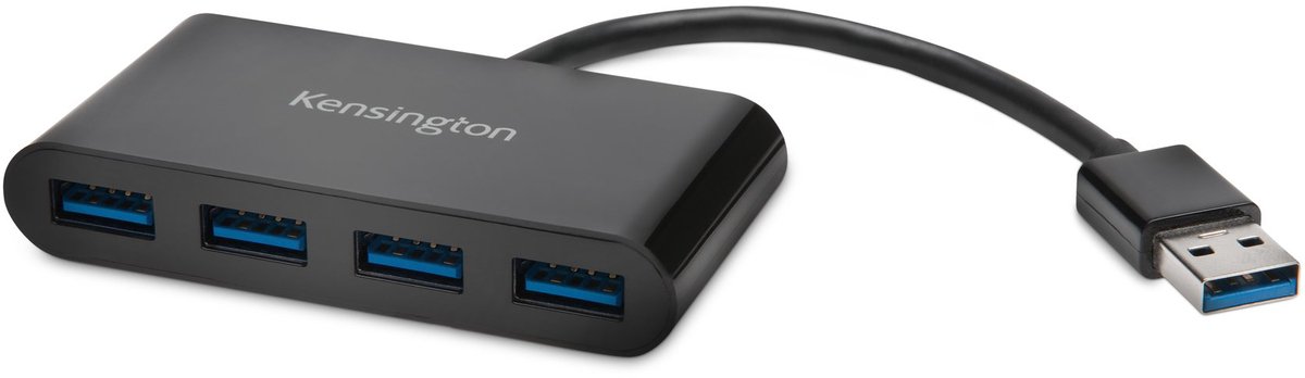 Kensington USB 3.0 4-Port Hub USB hub - 4 ports - Sort