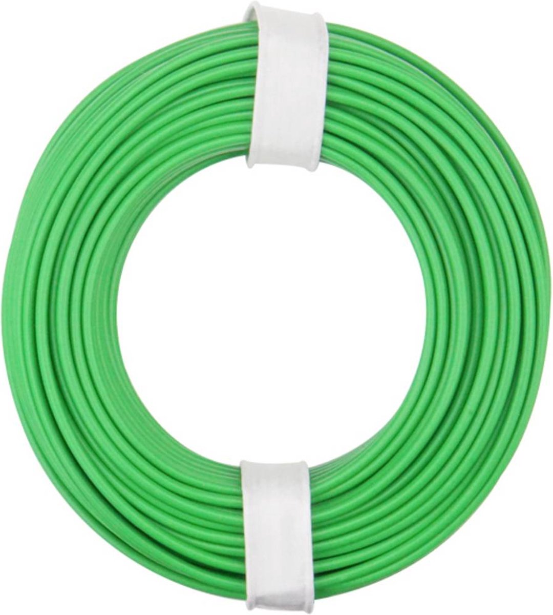 Donau Elektronik 125-014 Flätad kabel 1 x 0.25 mm² Grön 10 m