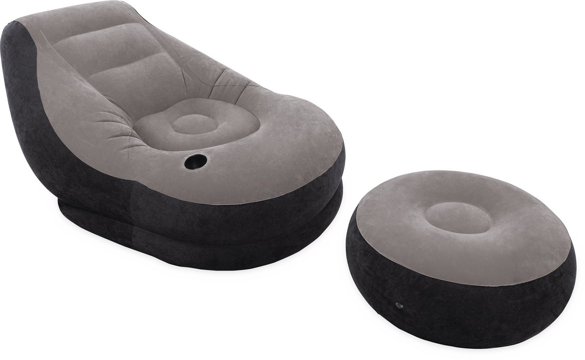 Intex 68564NP UltraLounge Fåtölj (L x B x H) 137 x 102 x 79 cm Grå