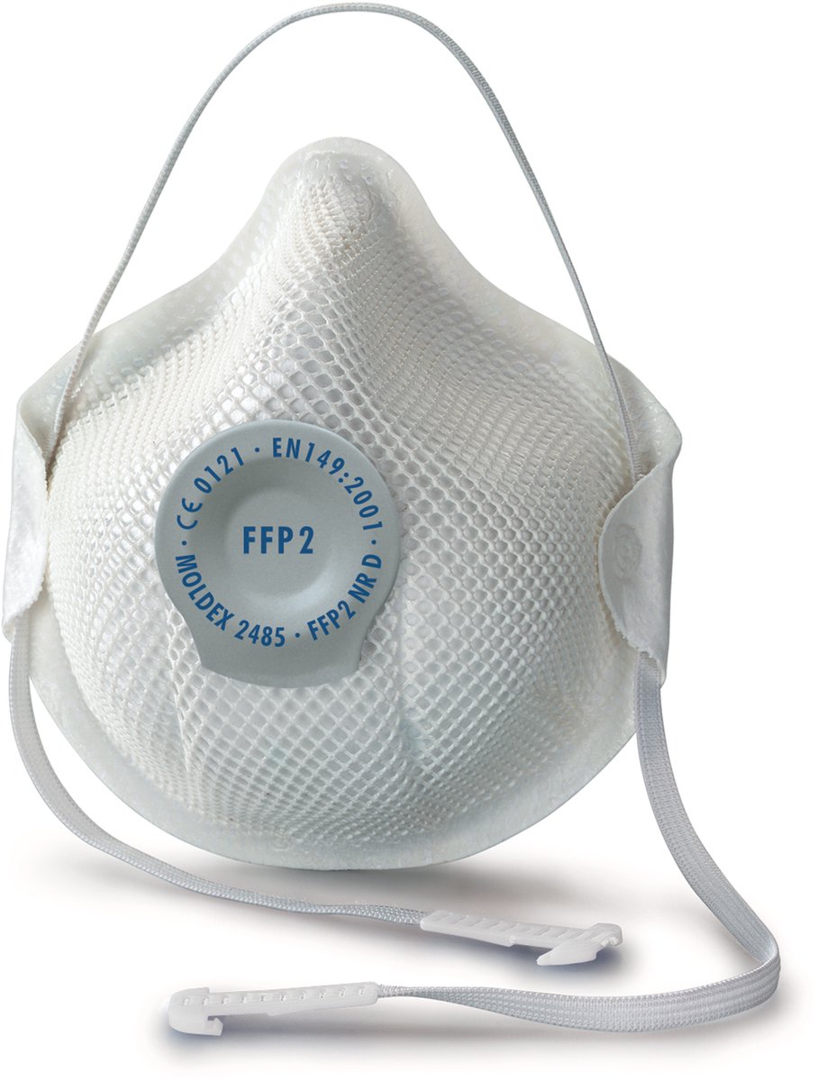 Moldex Smart 248501 Dammskyddsmask med ventil FFP2 D 20 st EN 149:2001, EN 149:2009 DIN 149:2001, DIN 149:2009