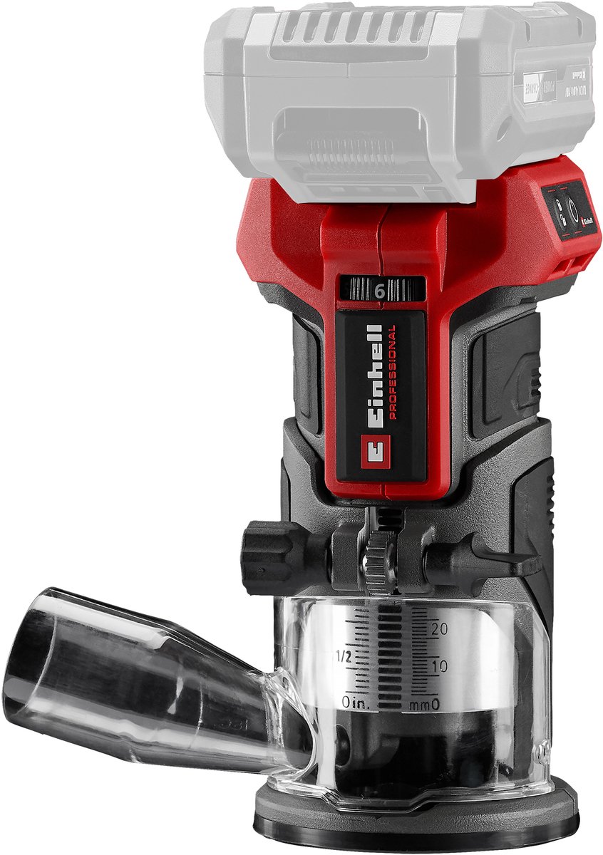 Einhell Professional Kantfräs 4350412 TP-ET 18 Li BL - Solo exkl. batteri/laddare, Utan laddare