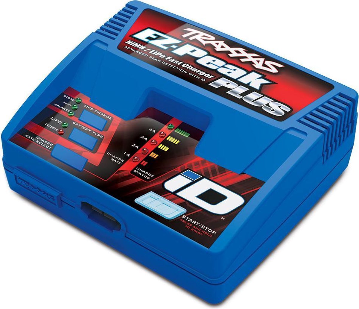 Traxxas EZ-Peak Plus 4A Multifunktionsladdare 100 V, 230 V 4 A LiPo Snabbladdningsfunktion