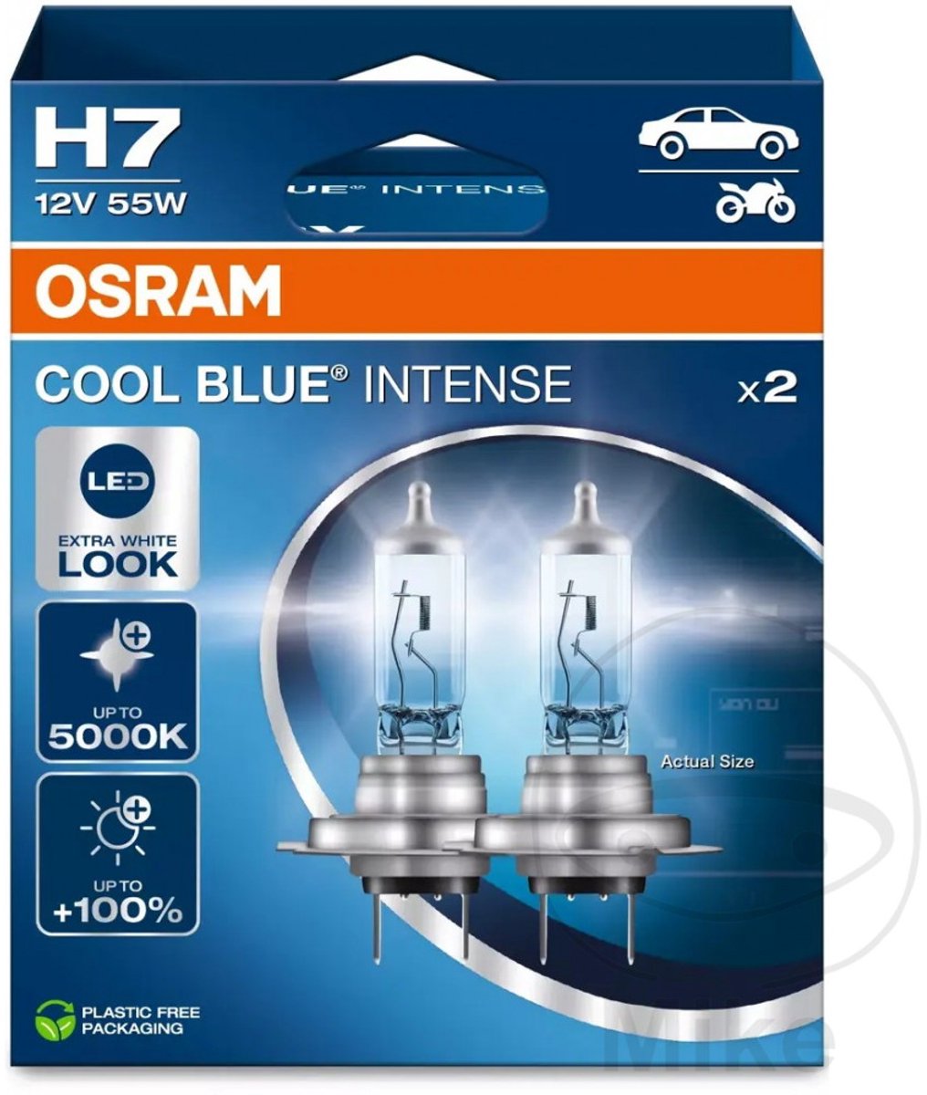 Osram Automotive 4062172387538 Halogenlampa Cool Blue Intense H7 55 W 12 V