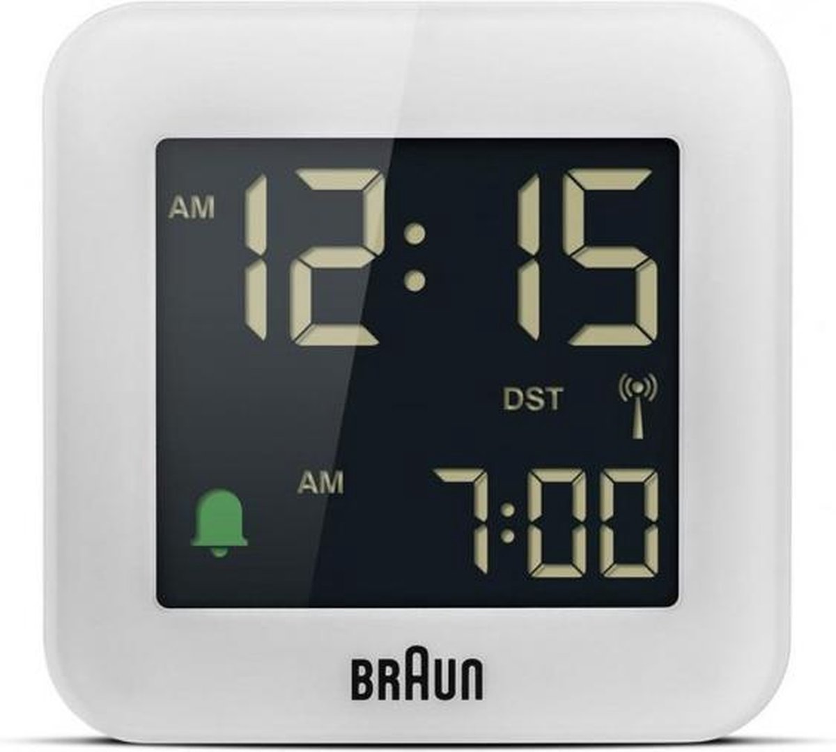 Braun BC08W-DCF DCF Väckarklocka Vit