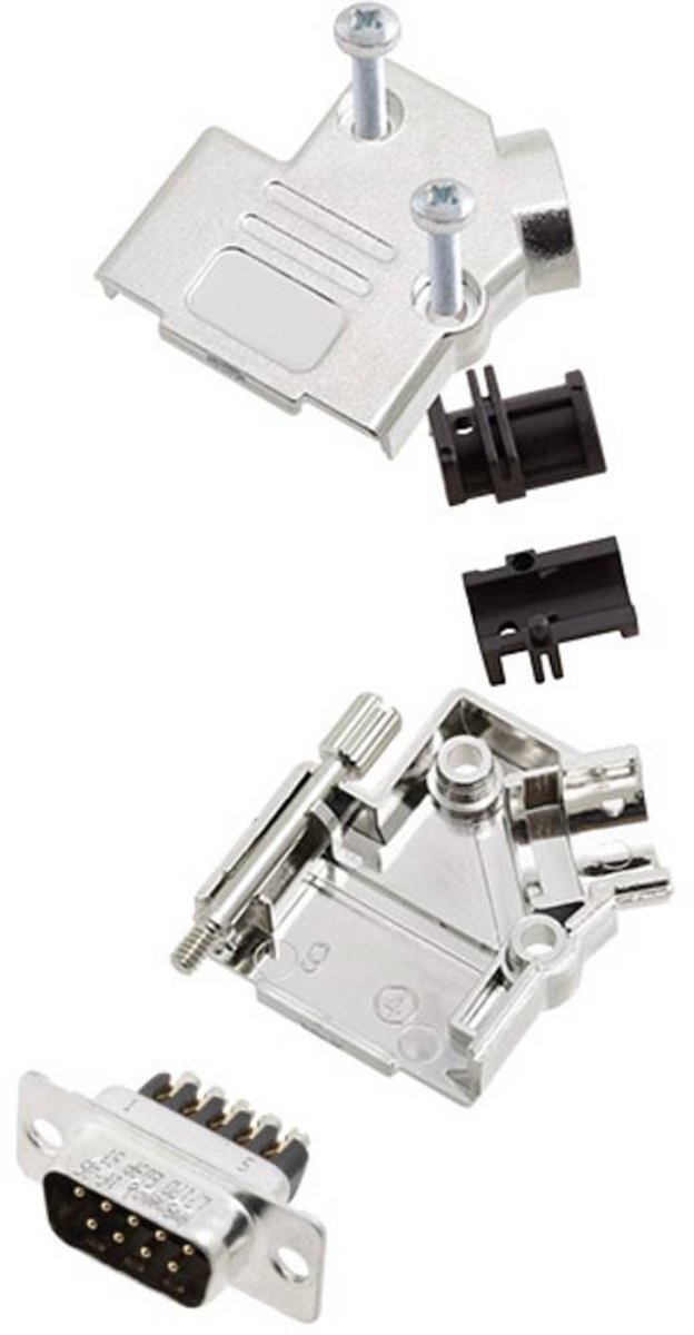 Amphenol L17D45PK-M-15+L717DA15PST D-Sub stiftlist set 45 ° Antal poler: 15 Skruv 1 st