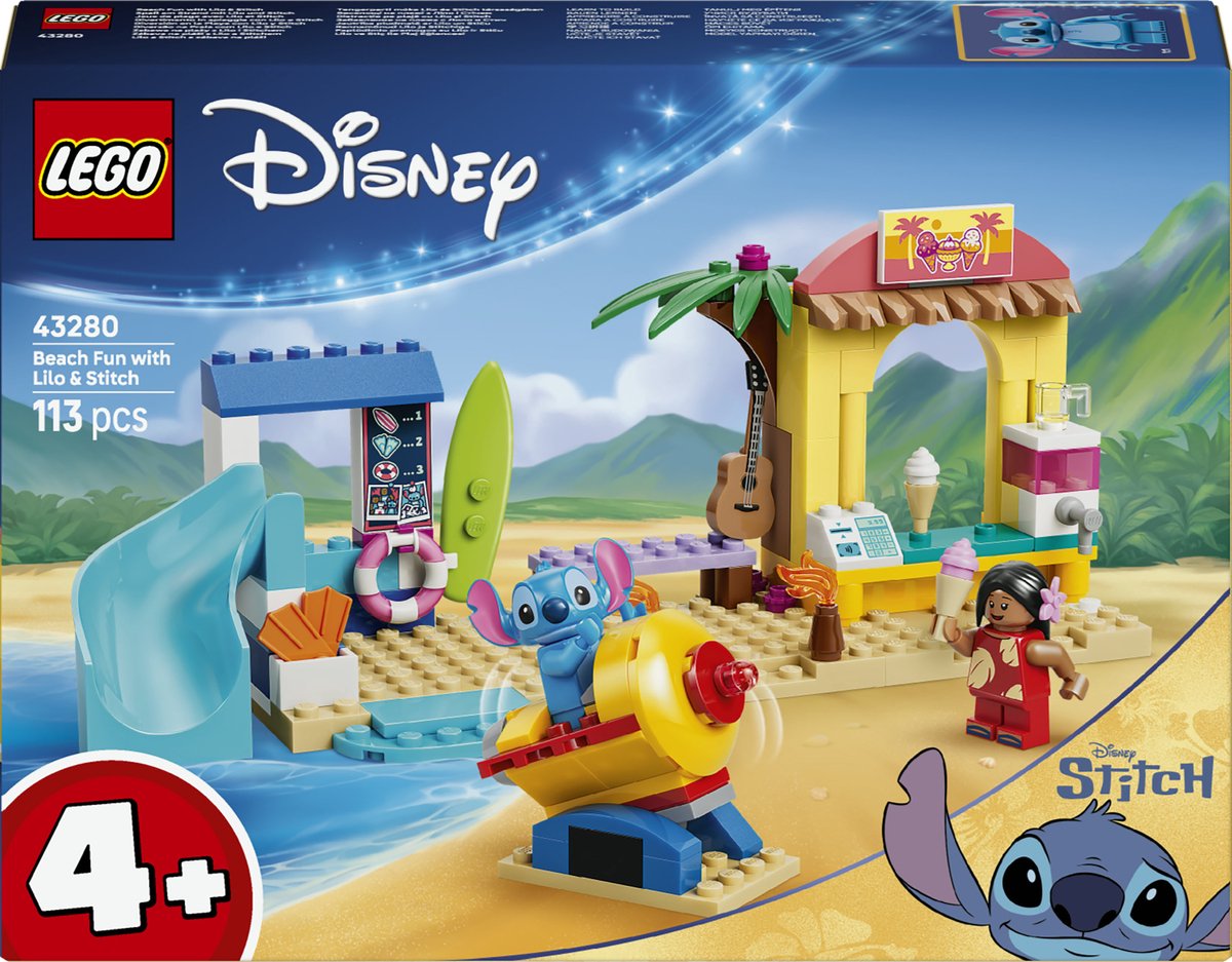 LEGO® DISNEY 43280 Skoj på stranden med lilo och stitch