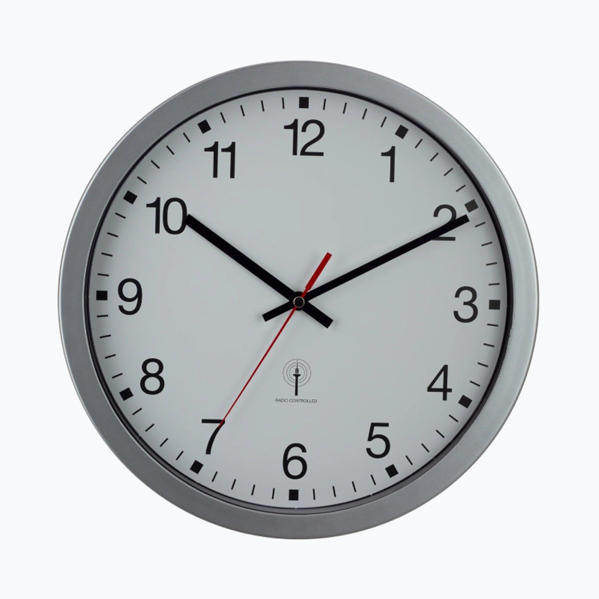 EUROTIME 56831-07 DCF Väggklocka 30 cm x 43 mm Silver