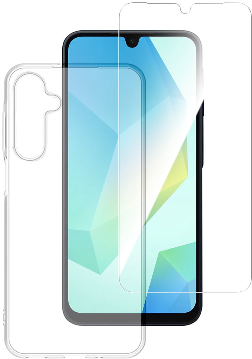 4Smarts 360° Protection Set Fodral + skyddsglas-set Samsung Galaxy A16 Transparent  541331