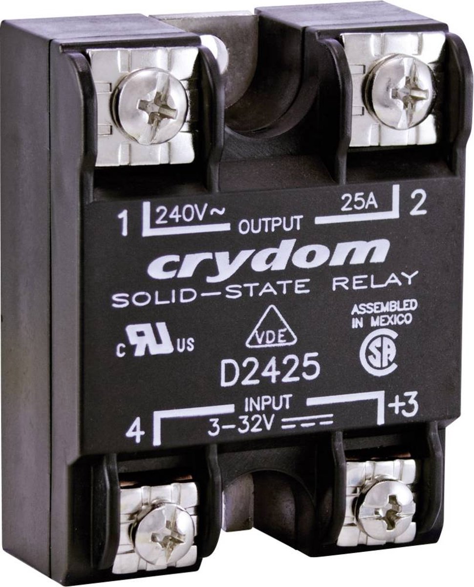 Crydom Halvledar-relä D2410 10 A Växelspänning (max.): 280 V/AC Nollspänning 1 st