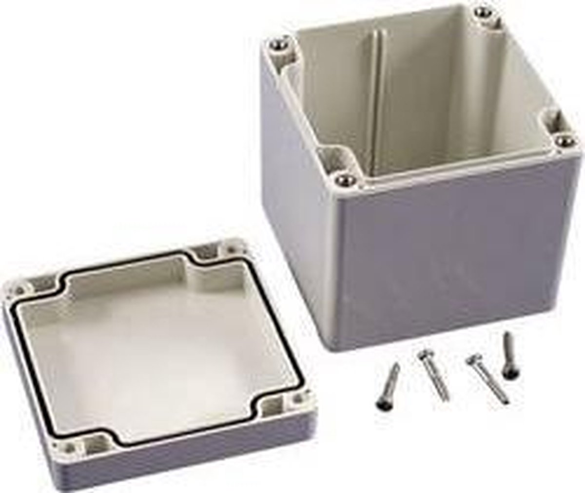 Hammond Electronics 1554EEGY Universalhölje 90 x 90 x 90 ABS Grå 1 st