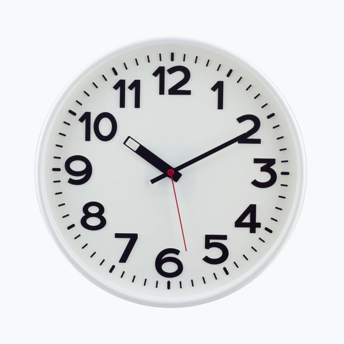 EUROTIME 82321 Kvarts Väggklocka Vit