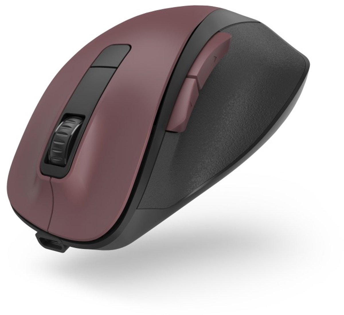 Hama Ergonomisk mus Trådlös Optisk Bordeaux 6 Knappar 1600 dpi Ergonomisk, Laddningsbara