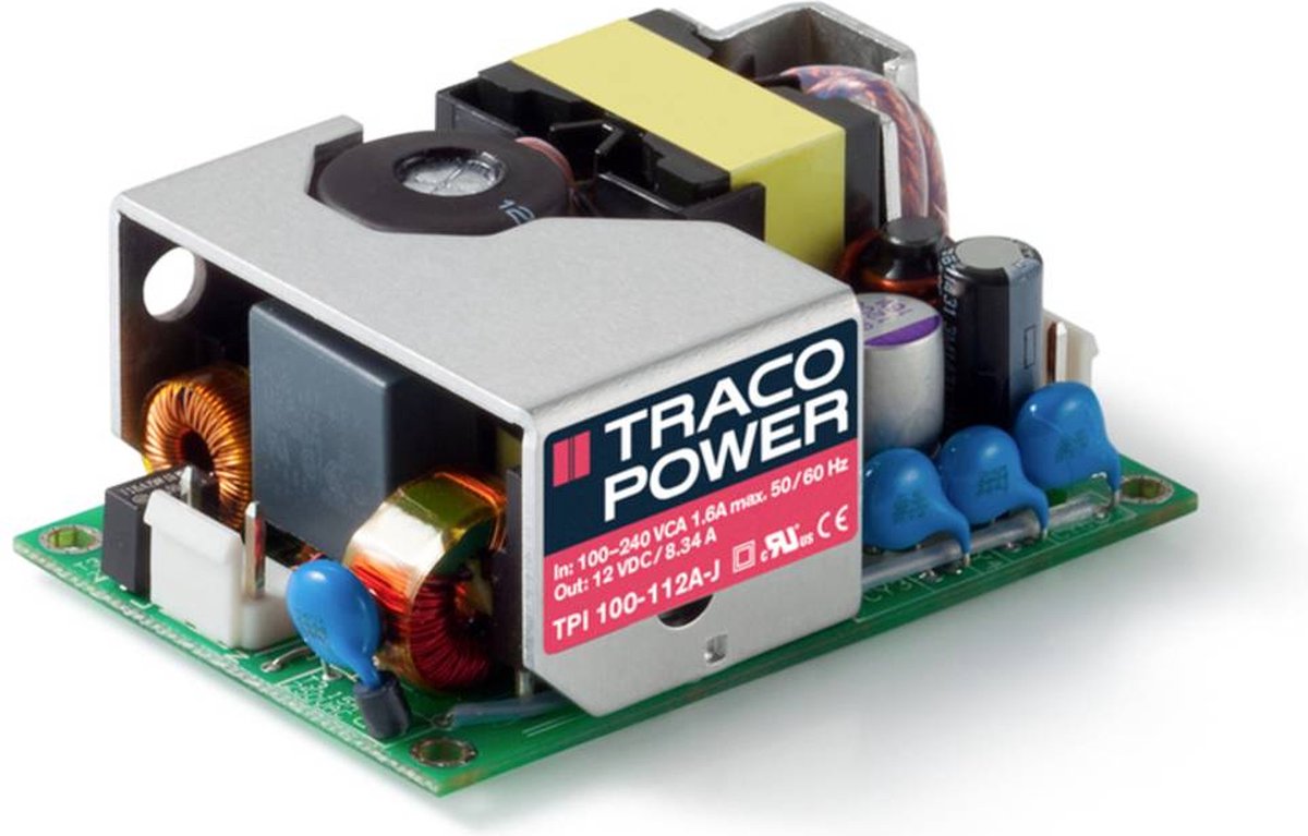 TracoPower TPI 100-115A-J Nätenhet 15 V/DC 6.67 A 100 W