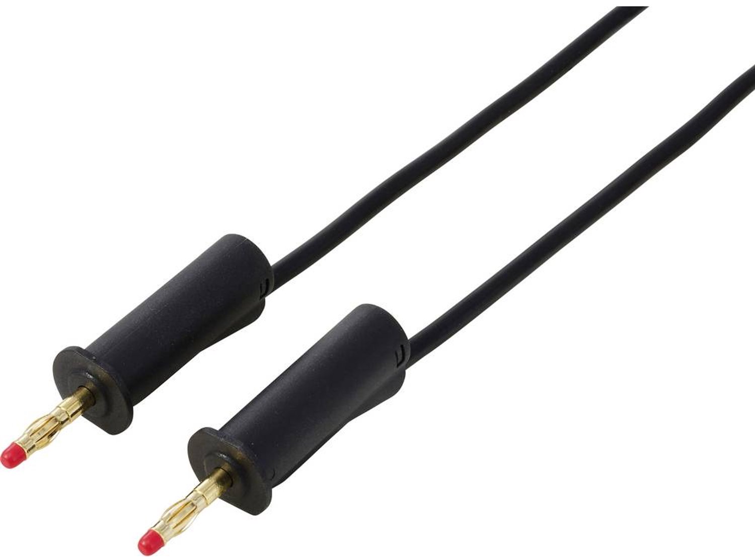 VOLTCRAFT MSB-132 2m schwarz Mätledning 4 mm-kontakt 4 mm-kontakt 2 m Svart 1 st