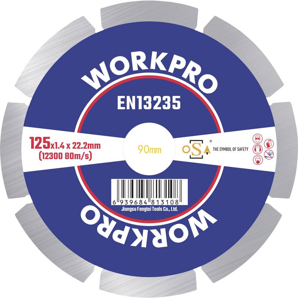 WorkPro GSOSSE-2 Separeringsplatta 125 mm 22.23 mm 1 st