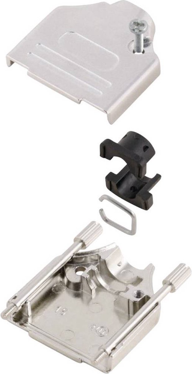 MH Connectors MHDTZK25-K 6560-0805-03 D-sub hölje Antal poler: 25 Metall 180 ° Silver 1 st
