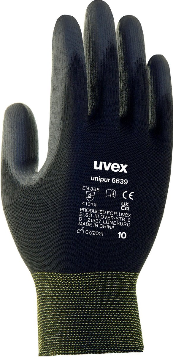 uvex 6024811 unilite / unipur Polyamid, Polyuretan Monteringshandskar Storlek (handskar): 11 EN 388 1 par