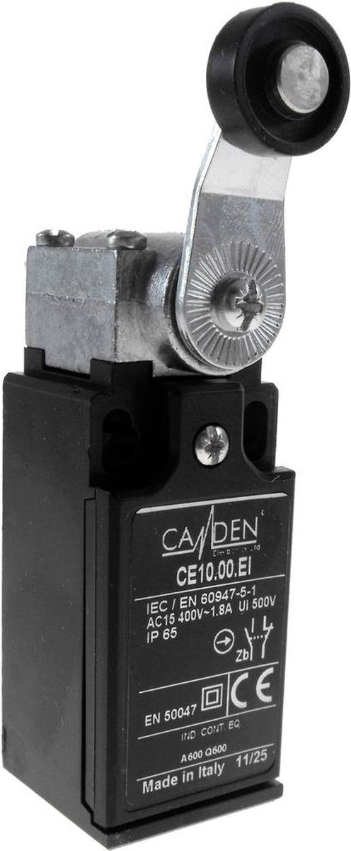 Camdenboss CE10.00.EI-CON CE10.00.EI-CON Gränslägesbrytare 500 V Rullhävarm momentan IP65 1 st