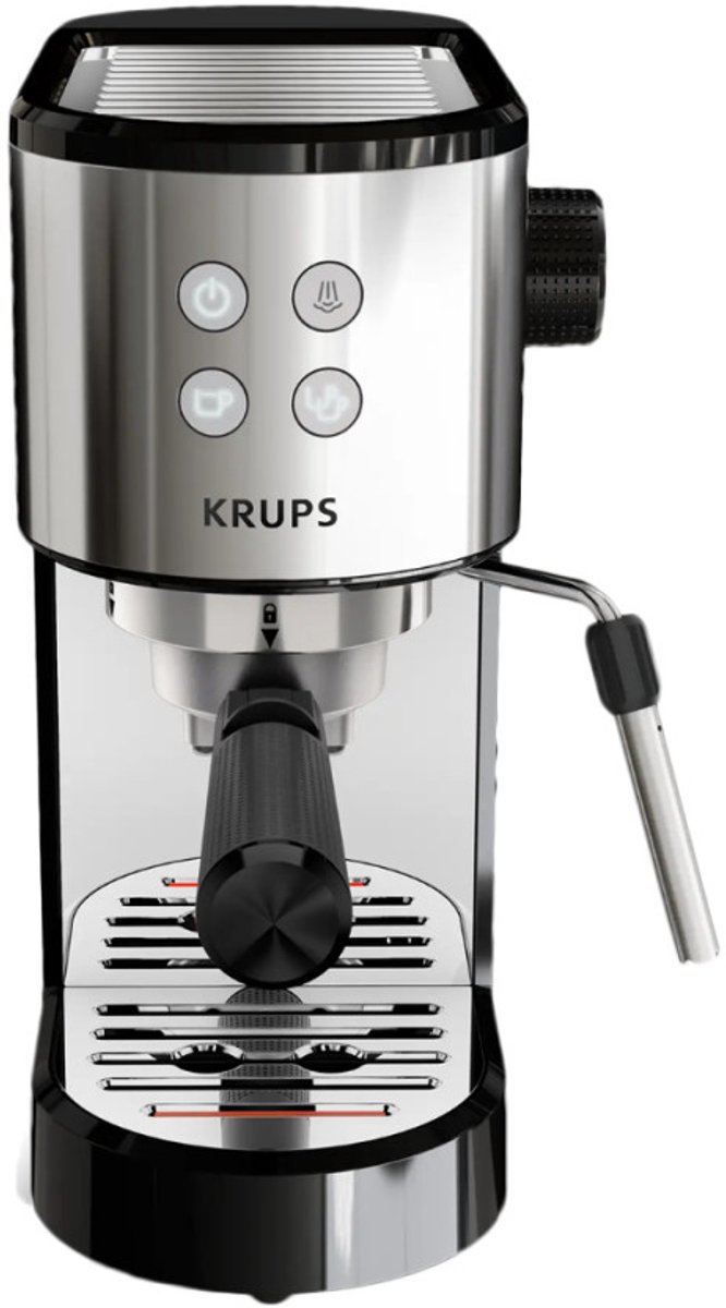Krups 365680 Espressomaskin Svart, Rostfritt stål Nespresso
