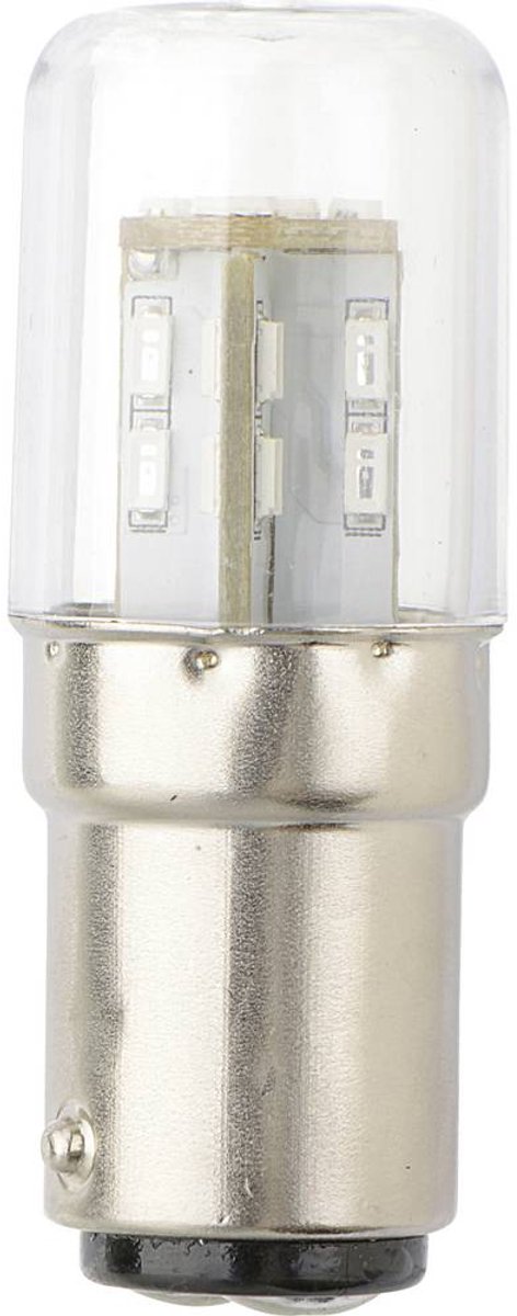 TRU COMPONENTS TC-13776172 LED-signallampa Grön BA15d 230 V/AC 200 lm