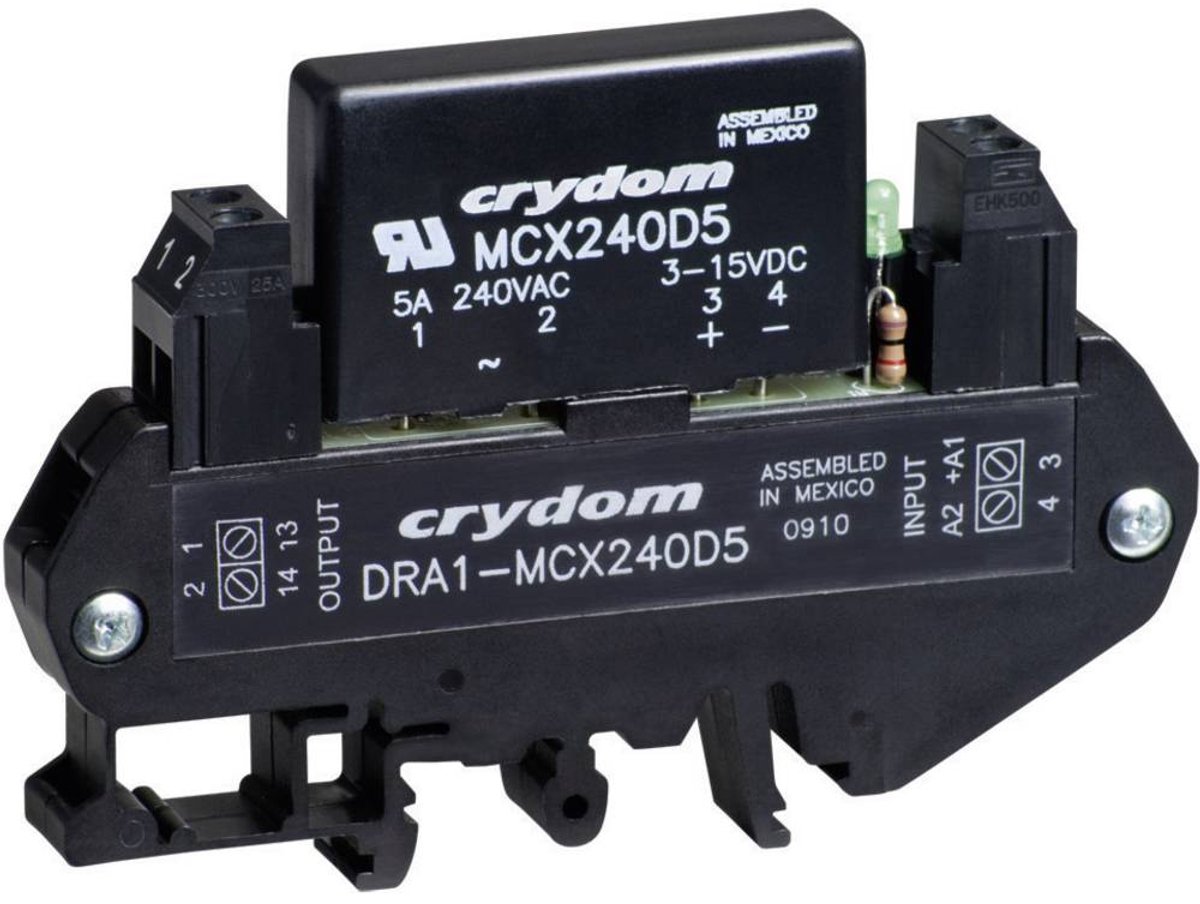 Crydom Halvledar-relä DRA1-MCX240D5 5 A Växelspänning (max.): 280 V/AC Nollspänning 1 st