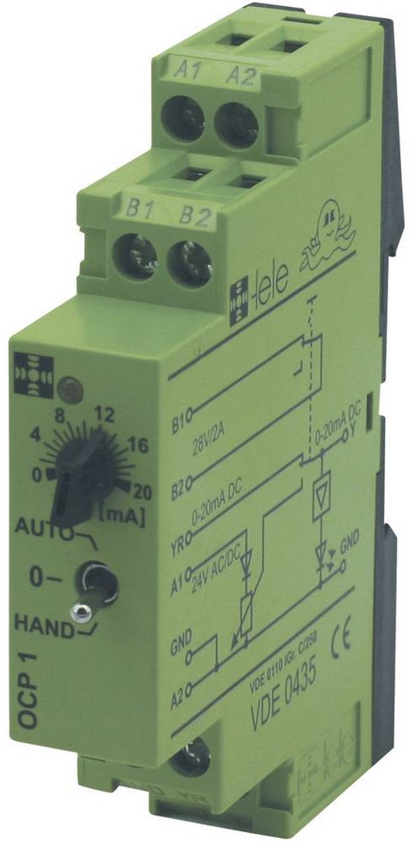 tele OCP1 24VAC/DC 0 - 20MA Koppar-relä 24 V/DC, 24 V/AC 1 st