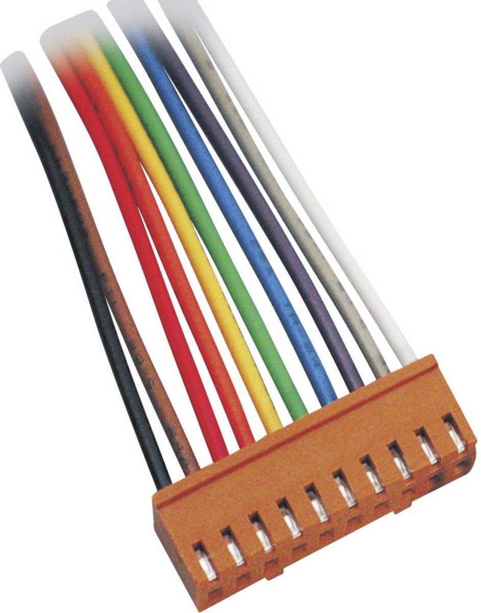 TRU COMPONENTS 1582703 Honkontakt med list Totalt antal poler 10 Rastermått: 2.50 mm 1 st