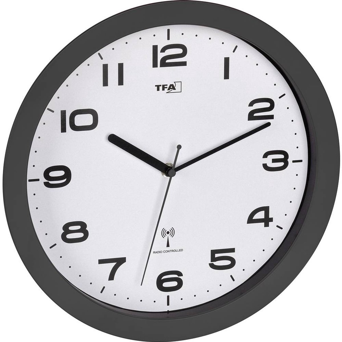 TFA Dostmann 60.3554.10 DCF Väggklocka 50 mm x 320 mm Antracit Smygande urverk (tystgående)