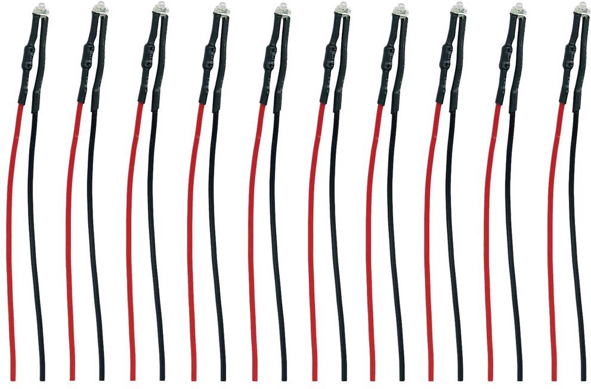 TAMS Elektronik 81-50068-10-C LED med anslutningstrådar Blå 10 st