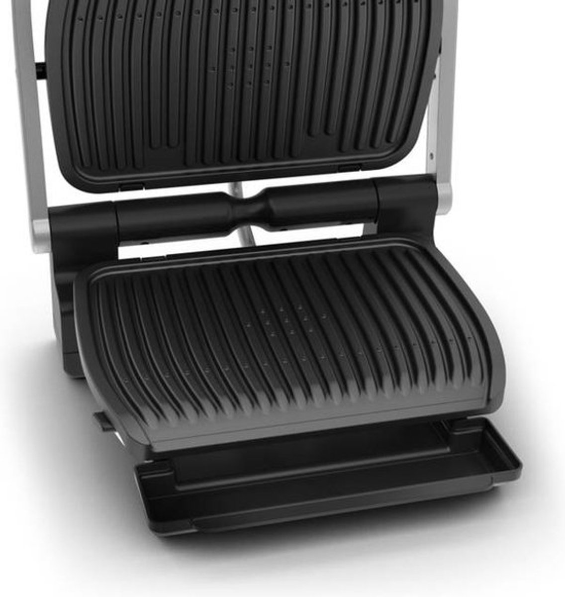 Tefal GC707D Klämgrill Elektrisk Rostfritt stål, Svart