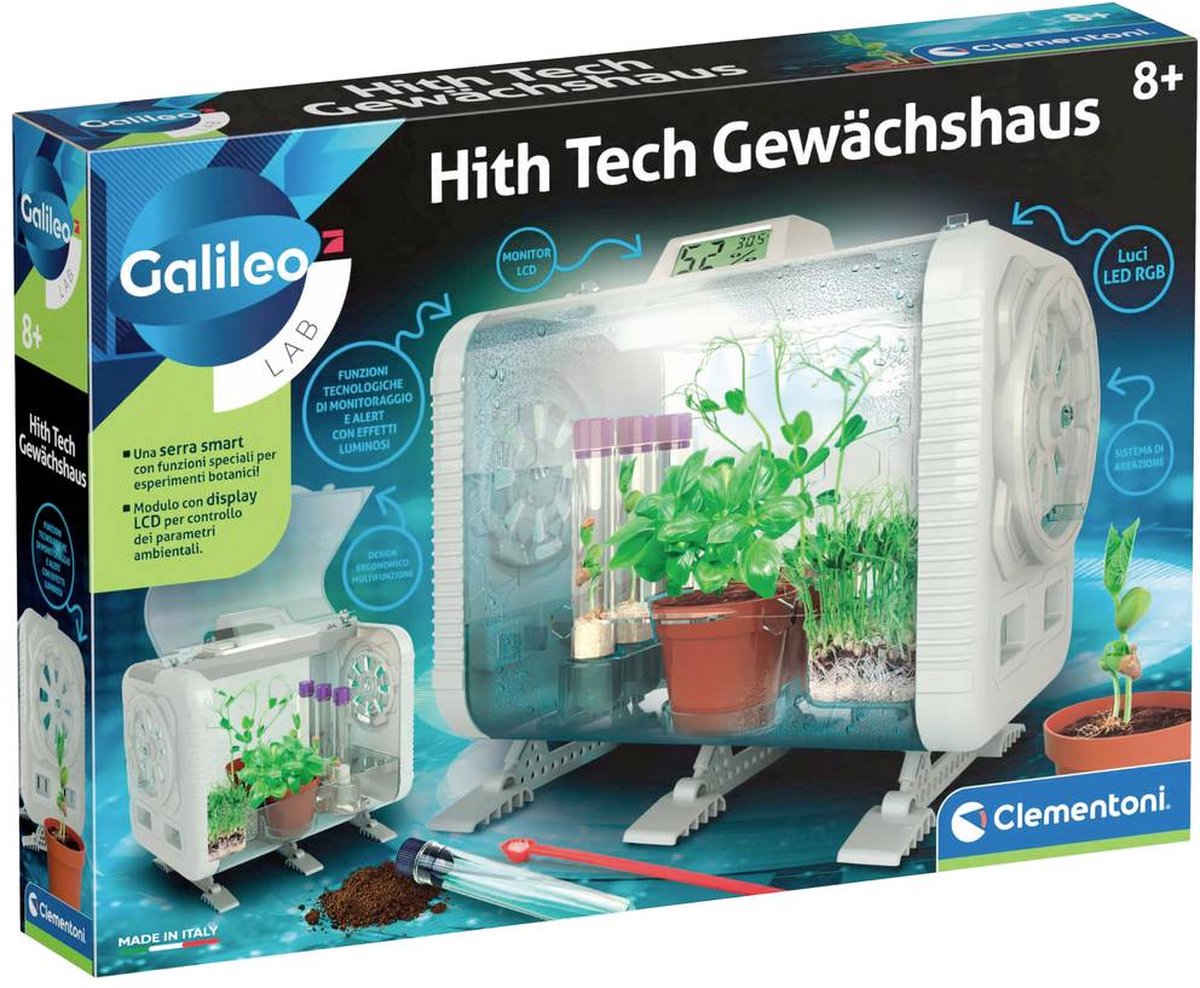 Clementoni 59406 Galileo High Tech Gewächshaus Experiment-box från 8 år