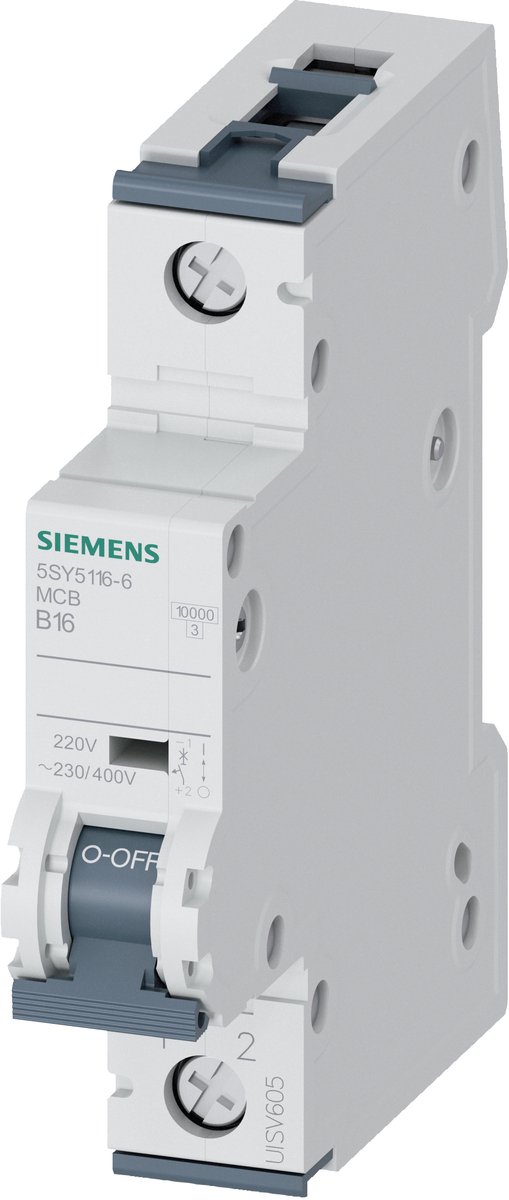Siemens 5SY51166 5SY5116-6 Automatsäkring 16 A 230 V, 400 V