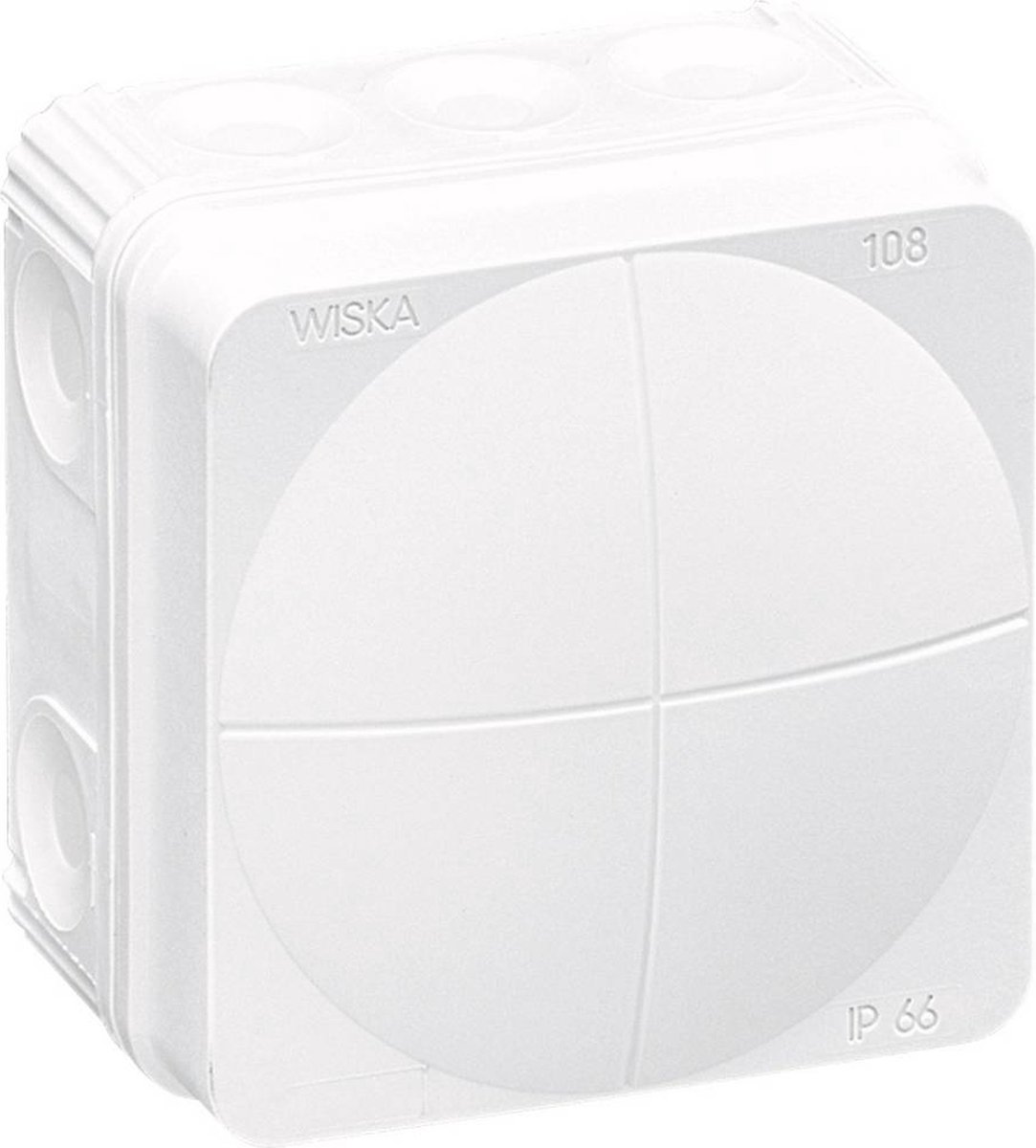 Wiska Combi 108/leer/W Avgreningsbox (L x B x H) 76 x 76 x 51 mm Vit IP66 1 st