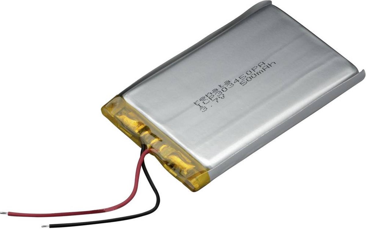 Specialbatteri laddbart Prismatic Kabel LiPo Renata 3.7 V 500 mAh 1 st