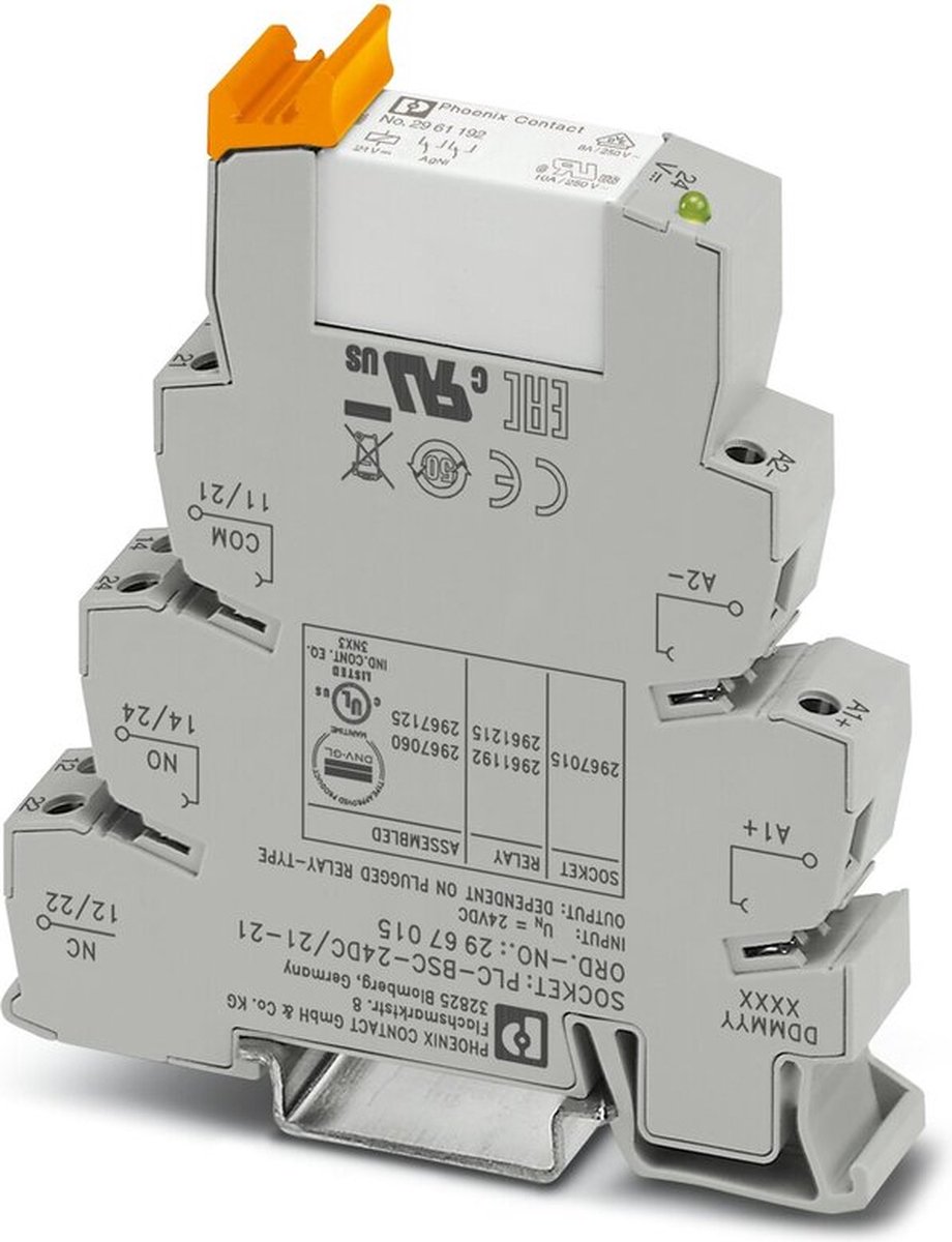 Phoenix Contact PLC-RSC- 24DC/21-21 Interfacerelä 24 V/DC 6 A 2 switch 1 st