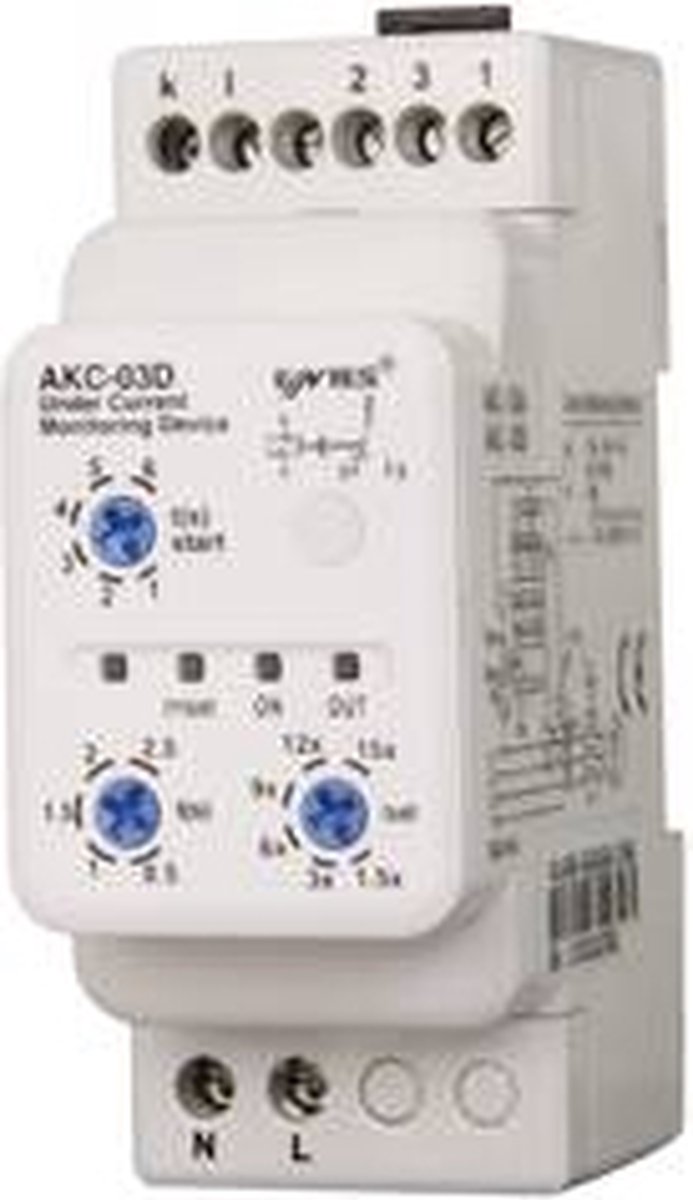 ENTES AKC-03D Övervakningsreläer 1 switch 1 st