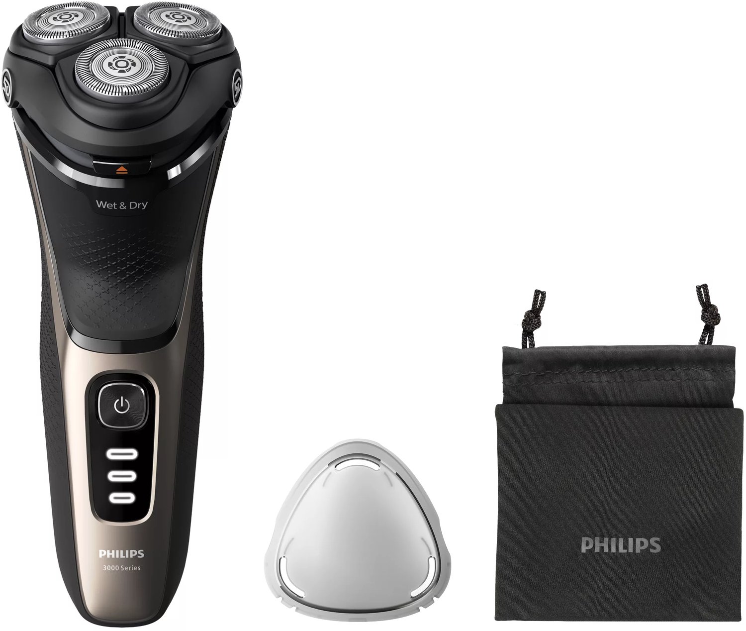 Philips Bodycare S3242/12 Rakapparat Svart/Guld