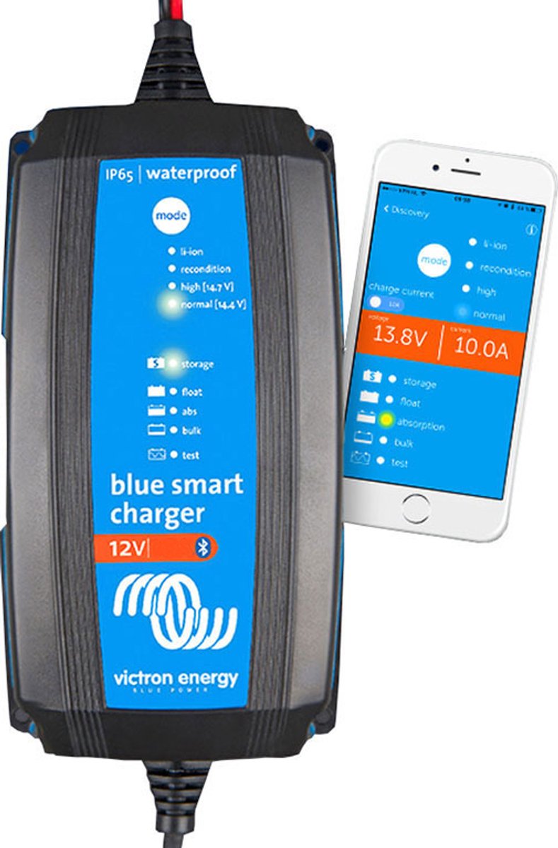 Victron Energy Blybatteriladdare Blue Smart IP65 12/4 12 V Laddström (max.) 4 A
