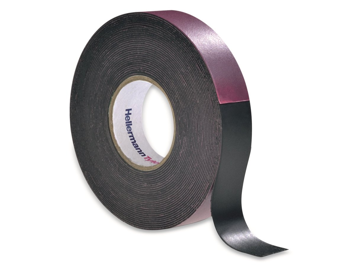 HellermannTyton HTAPE-POWER600-19x6.7-NR-BK (6.7) 711-10200 Tejp (L x B) 6.7 m x 19 mm 1 st